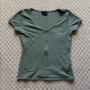 green empyre short sleeve top